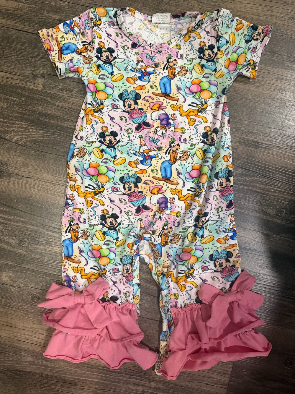 Mickey & Friends Party Ruffle PJs One-Piece